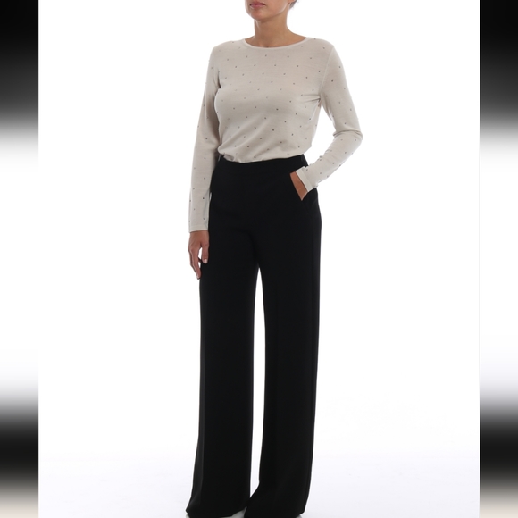 Max Mara Sierra Embellished Wool Sweater Size 6 - Picture 4 of 14